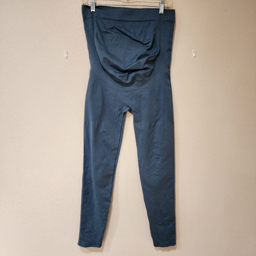 Blanqi Maternity Leggings Classic Casual Blue Size XL
